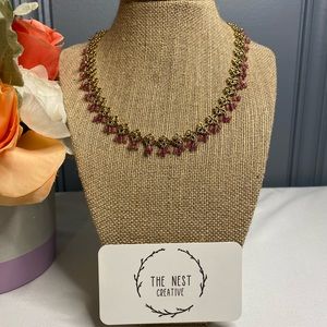 Vintage Purple & Gold Necklace